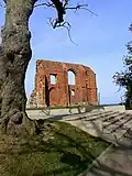 Ruiny kostela v roce 2012