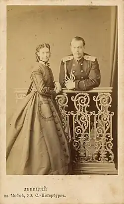 Alexandr III. a princezna Marie Sofie Dánská, 1865 (Di Rocco Wieler Private Collection, Toronto, Kanada)