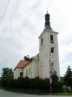 Bývalý farní kostel svatého Jakuba Staršího v Tučapech.