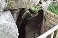 Tunel skalního mlýna Palác u Tubože