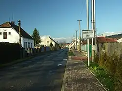 Vjezd do Srb od jihu