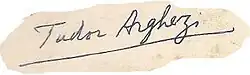 Tudor Arghezi – podpis