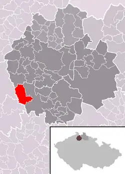 Tuhaň na mapě
