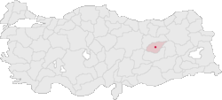 Tunceli na mapě