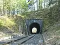 Tunel U Myslivny poblíž zastávky Novina