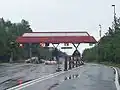 Průjezd mýtnicí – u východního portálu