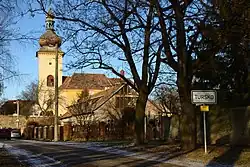 Tursko, kostel sv. Martina, pohled od jihu