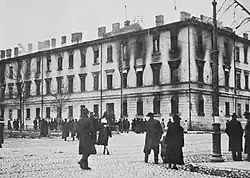 Kasárna Turku po požáru, Helsinky, 1918