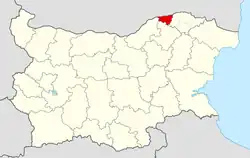 Obština na mapě Bulharska