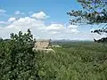 Panorama Lužických hor z kopce Tvarožník
