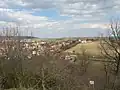 Pohled na Tvarožnou z kopce Santon