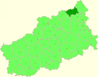 Sandovský rajón na mapě Tverské oblasti