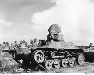 Typ 97 Te-Ke na Nové Británii, 1945