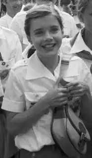 Samantha Smithová při návštěvě sovětského pionýrského tábora Artěk, 1983