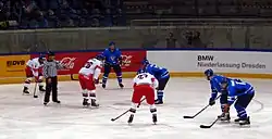 Matěj Beran na mistrovství světa U18 v roce 2011 (hráč s číslem 27)