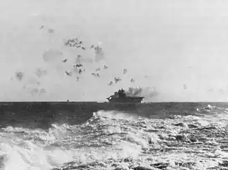 Letadlová loď Enterprise během náletu 24. srpna 1942