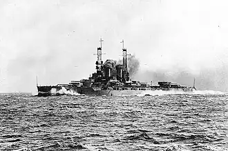 USS Wyoming přibližně v roce 1912–1913