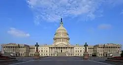 Budova Kapitolu Spojených států amerických na Capitol Hill