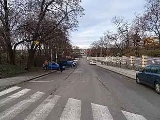 Dolní část ulice