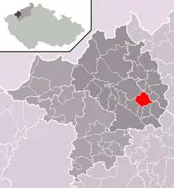 Údlice na mapě