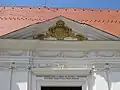 Erb Kouniců na východním průčelí zámku v Uherském Brodě