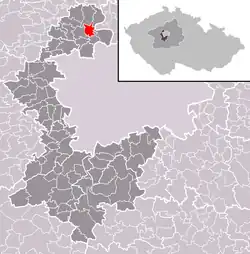 Úholičky na mapě