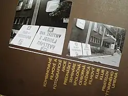Výstava k 10. výročí založení galerie (1990) se ohlížela také za započatým projektem Domu filmu a fotografie