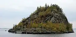 Ostrov Ukonsaari v jezeře Inari