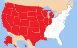 Ukrajinská katolická eparchie sv. Mikuláše v Chicagu na mapě