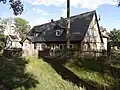 Dřevěná stavba lidové architektury v ul. Długa