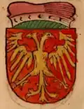 V podobě erbu heraldika Ulricha z Richenthalu značící přítomnost „řeckých“ despotů Michala a Filipa na Kostnickém koncilu