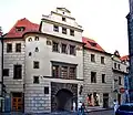 Západní křídlo, pohled z Týnské ulice