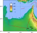 Topografická mapa SAE