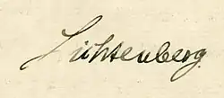Podpis: Bernard Lichtenberg