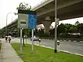 Časově omezené vyhrazení jízdního pruhu v Singapuru