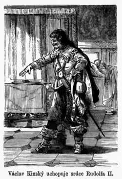 Václav III. Kinský na ilustraci z konce 19. století