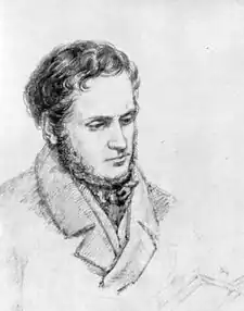 Václav Mánes, kresba Josefa Mánesa (1838)