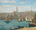 Istanbul (olej na dřevě)