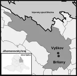 Brňany na mapě