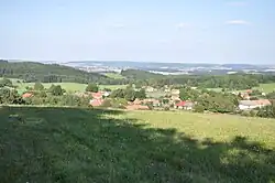 Pohled na Olší a Telč