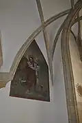 Výmalba kaple sv. Jeronýma: vyobrazen sv. Jan Křtitel