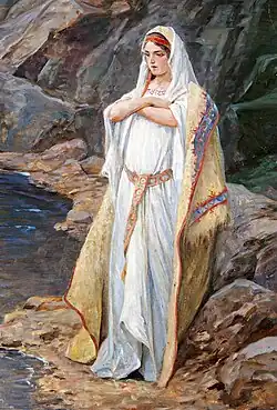 Libuše, výřez z obrazu od Věnceslava Černého
