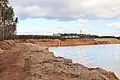 těžba písku na pískovně Štít