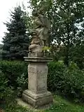 Vřeskovice, socha svatého Jana Nepomuckého.jpg