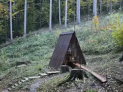 Pramen Viola, původní úprava vrtu, 2013