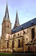 Kostel sv. Vavřince od jihovýchodu