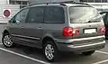 VW Sharan po faceliftu (záď)