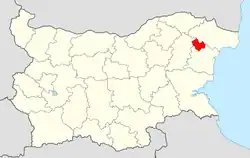 Obština na mapě Bulharska