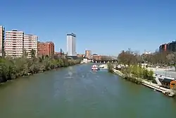 Řeka ve městě Valladolid.