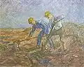 Vincent van Gogh: Dva zemědělci ryjí (1889)